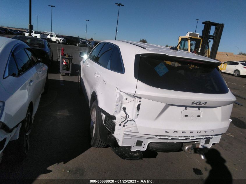 2022 KIA SORENTO LX VIN: 5XYRG4LC1NG116504