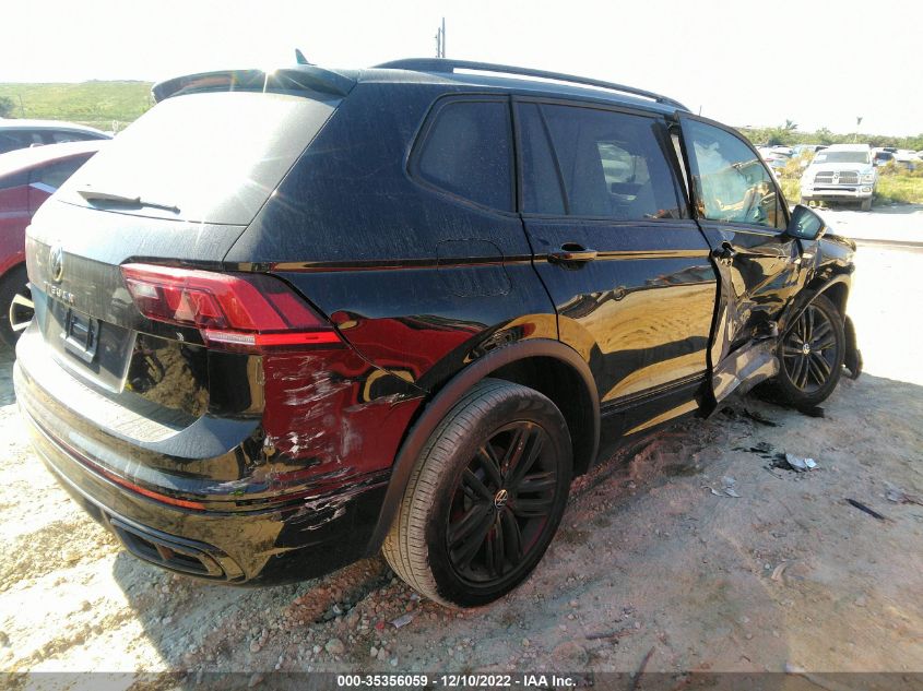 2022 VOLKSWAGEN TIGUAN SE R-LINE BLACK VIN: 3VVCB7AX5NM064942