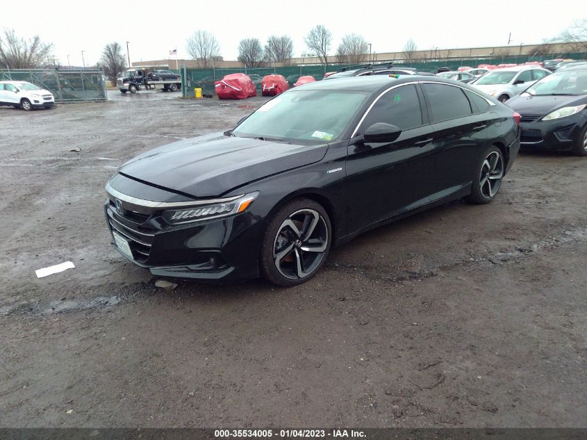 2022 HONDA ACCORD HYBRID SPORT VIN: 1HGCV3F28NA035106