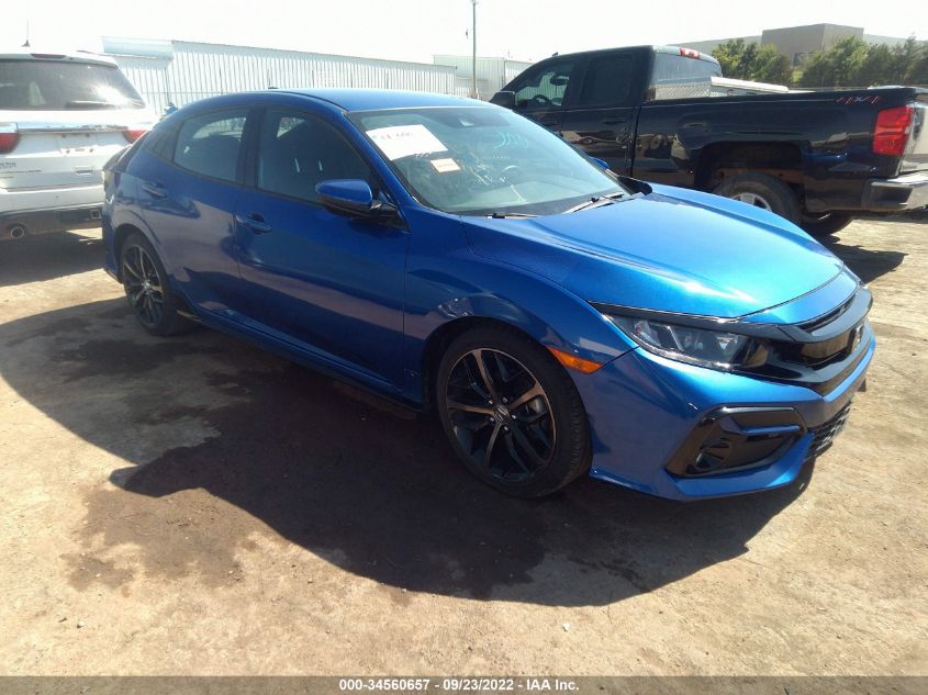 2020 HONDA CIVIC HATCHBACK SPORT VIN: SHHFK7H42LU218143