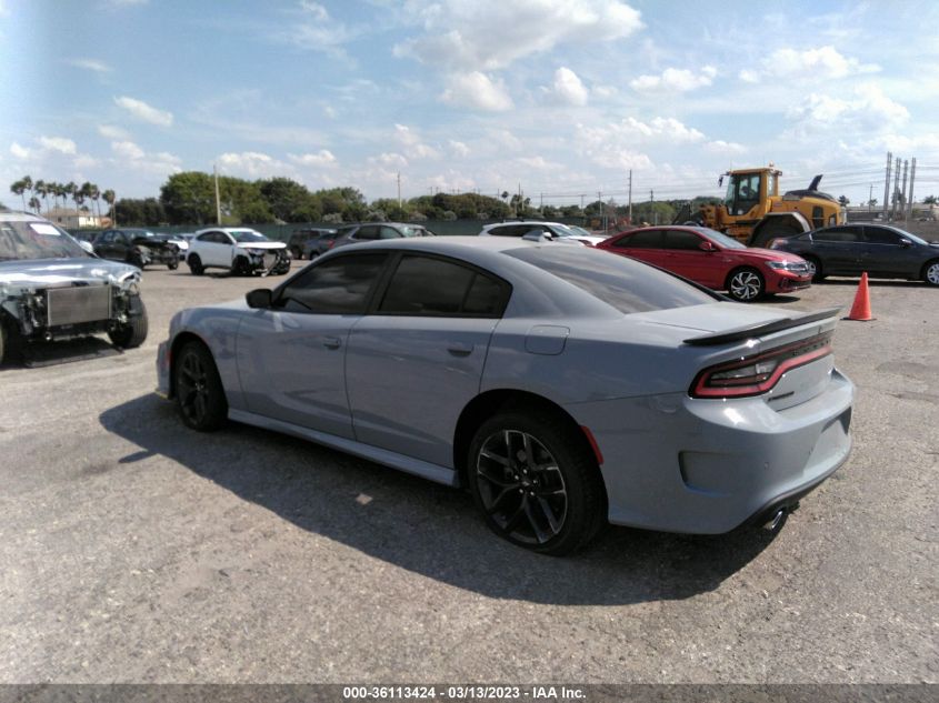 2022 DODGE CHARGER GT VIN: 2C3CDXHG1NH183640