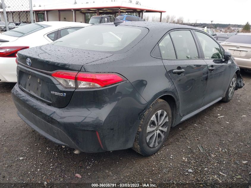 2022 TOYOTA COROLLA HYBRID LE VIN: JTDEAMDE0NJ060202