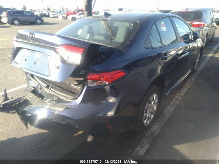 2022 TOYOTA COROLLA LE VIN: 5YFEPMAE3NP344969