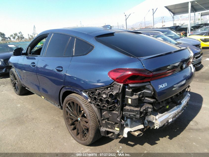 2021 BMW X6 SDRIVE40I VIN: 5UXCY4C06M9G97556