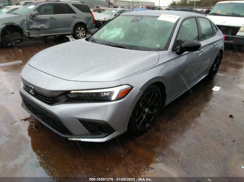 2022 HONDA CIVIC SEDAN SPORT VIN: 2HGFE2F55NH594471