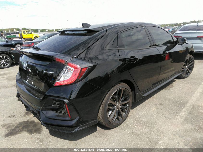 2021 HONDA CIVIC HATCHBACK SPORT VIN: SHHFK7H43MU410298