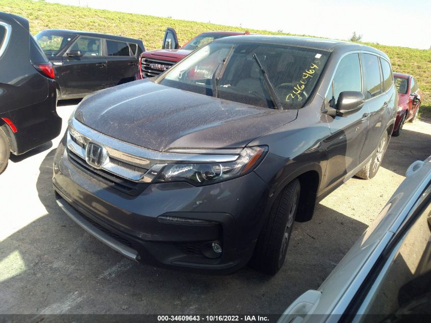 2021 HONDA PILOT EX-L VIN: 5FNYF5H55MB011632