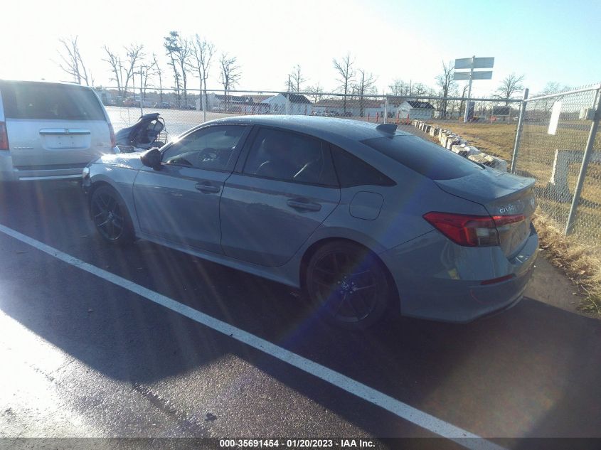2022 HONDA CIVIC SEDAN SPORT VIN: 2HGFE2F54NH519132