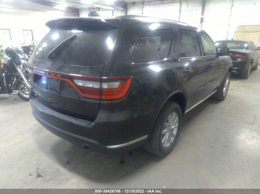 2022 DODGE DURANGO SXT VIN: 1C4RDJAG4NC132276