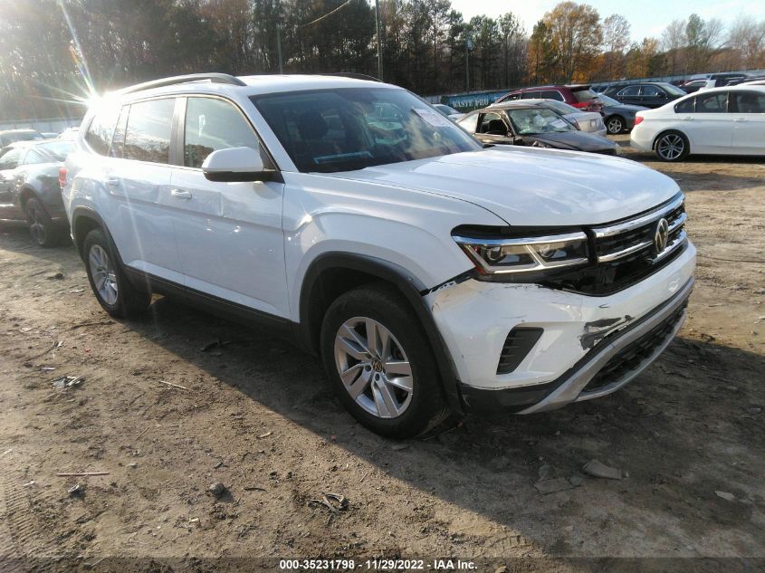 2021 VOLKSWAGEN ATLAS 2.0T S VIN: 1V2AP2CA4MC557822