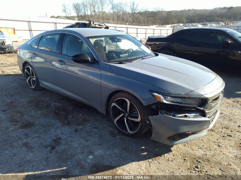 2022 HONDA ACCORD SEDAN SPORT SE VIN: 1HGCV1F40NA033792