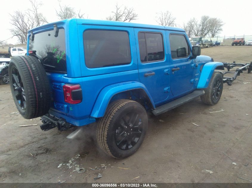 2022 JEEP WRANGLER 4XE UNLIMITED SAHARA VIN: 1C4JJXP6XNW198434