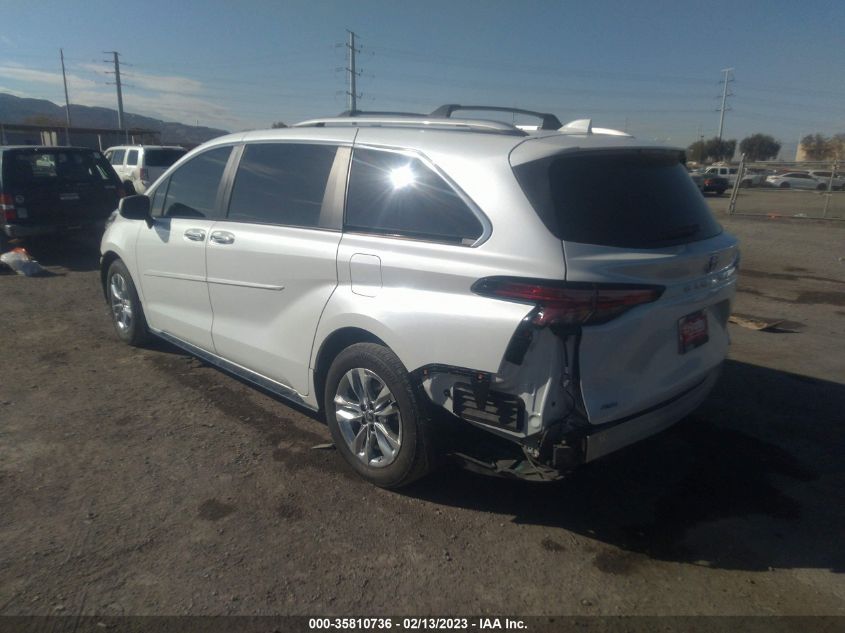 2022 TOYOTA SIENNA LIMITED VIN: 5TDZSKFC1NS064762