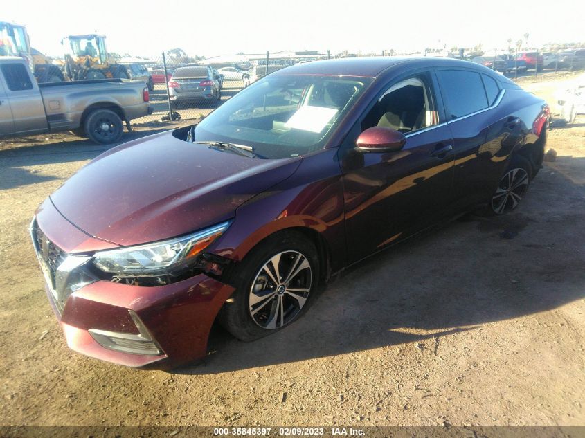 2022 NISSAN SENTRA SV VIN: 3N1AB8CV5NY234607