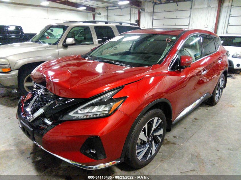 2022 NISSAN MURANO SL VIN: 5N1AZ2CSXNC109747
