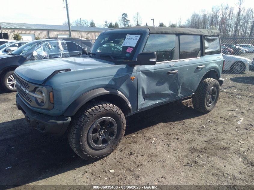 2022 FORD BRONCO BADLANDS VIN: 1FMEE5DP2NLA97411