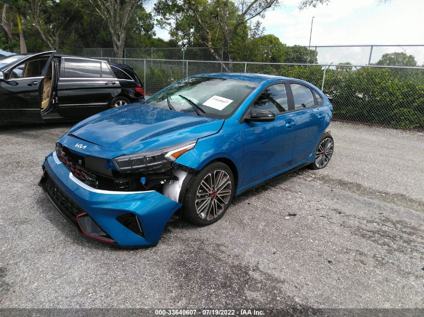 2022 KIA FORTE GT VIN: 3KPF44AC0NE476181