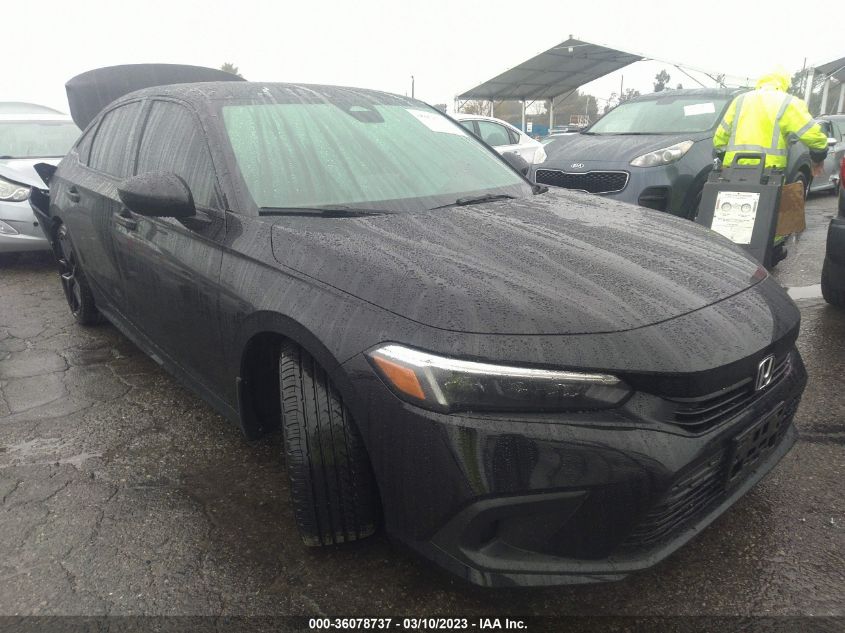 2022 HONDA CIVIC SEDAN SPORT VIN: 2HGFE2F58NH567779