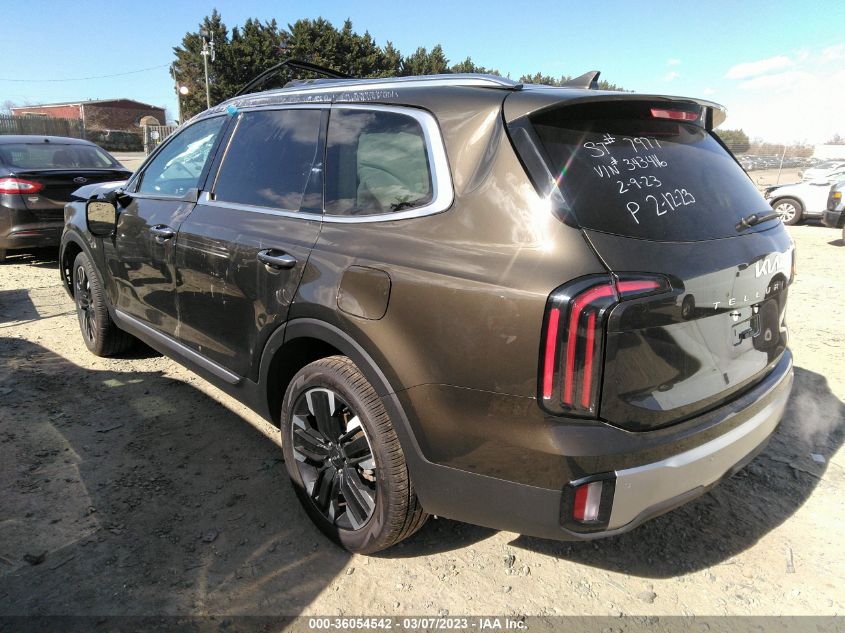 2023 KIA TELLURIDE SX VIN: 5XYP54GC7PG343416