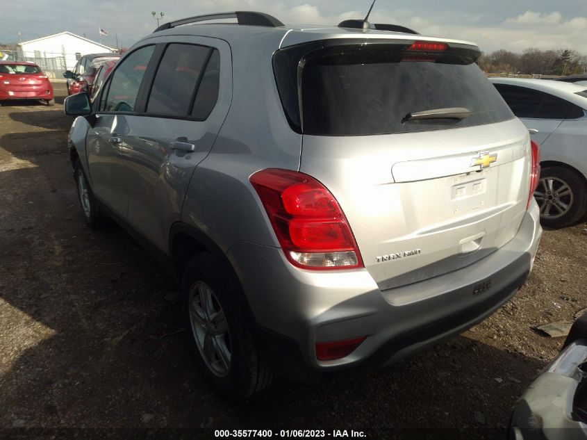 2022 CHEVROLET TRAX LT VIN: KL7CJPSM3NB518308