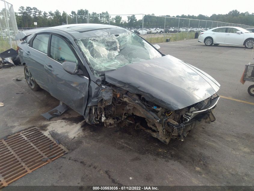 2022 HYUNDAI ELANTRA SEL VIN: KMHLN4AG1NU252725