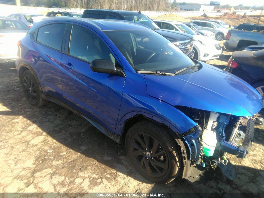 2022 HONDA HR-V SPORT VIN: 3CZRU6H12NM768332