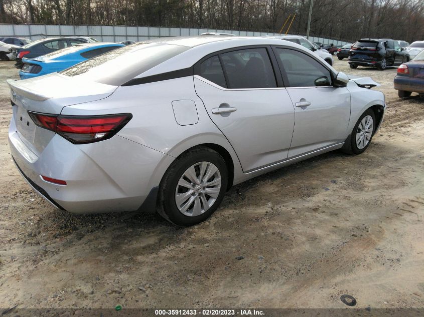 2022 NISSAN SENTRA S VIN: 3N1AB8BV7NY207684