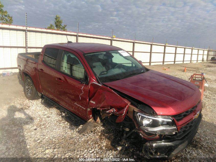 2021 CHEVROLET COLORADO 4WD WORK TRUCK VIN: 1GCGTBEN0M1225587