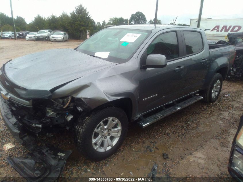 2021 CHEVROLET COLORADO 4WD LT VIN: 1GCGTCEN0M1235249