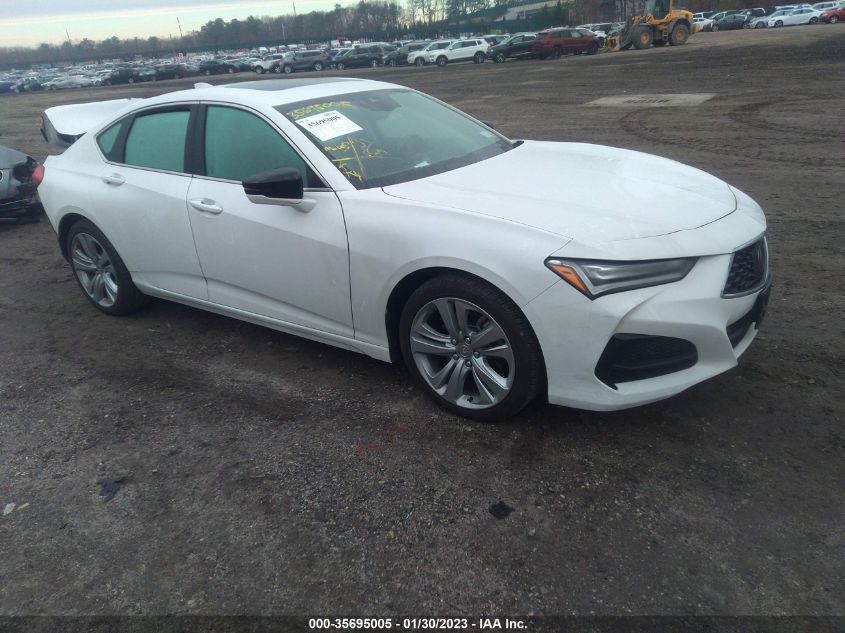 2022 ACURA TLX W/TECHNOLOGY PACKAGE VIN: 19UUB5F41NA001082
