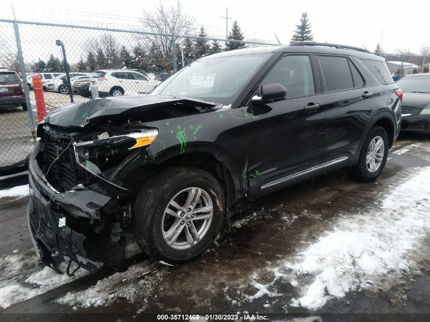 2022 FORD EXPLORER XLT VIN: 1FMSK8DH6NGA87124