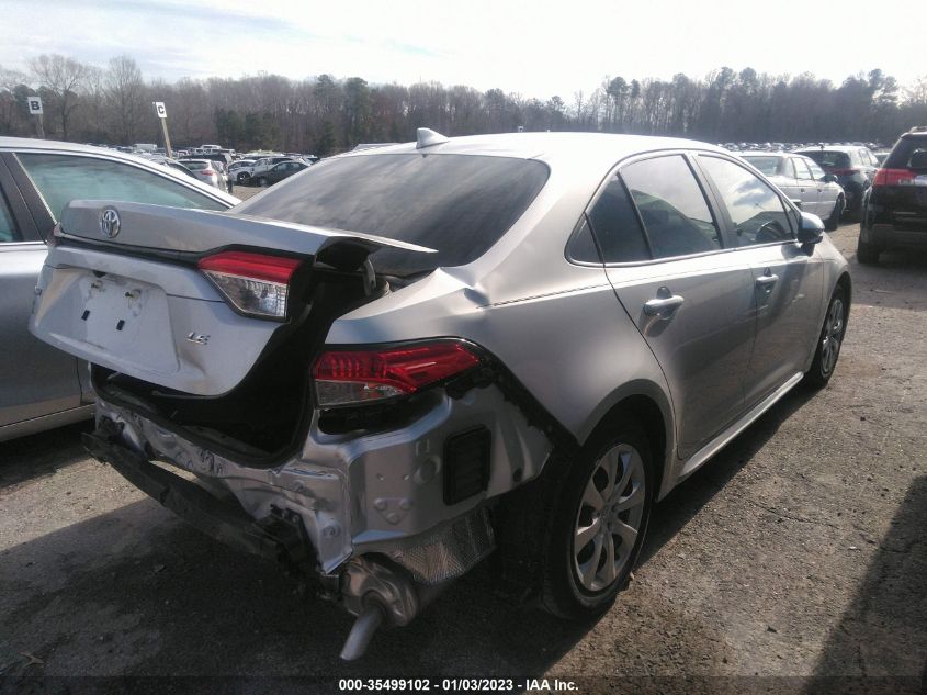 2021 TOYOTA COROLLA LE VIN: 5YFEPMAE1MP158412
