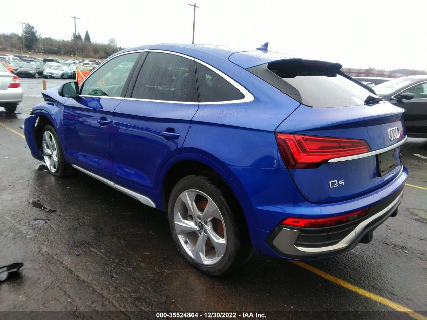 2021 AUDI Q5 SPORTBACK PREMIUM PLUS VIN: WA15AAFY4M2092692