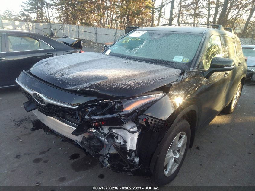 2022 TOYOTA HIGHLANDER LE VIN: 5TDBZRBHXNS596261