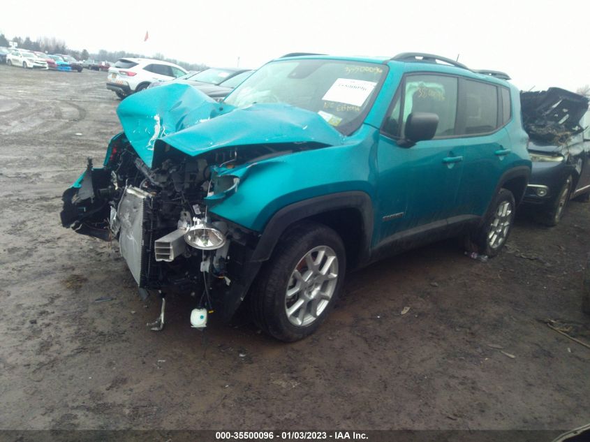 2022 JEEP RENEGADE LATITUDE VIN: ZACNJDB11NPN59281