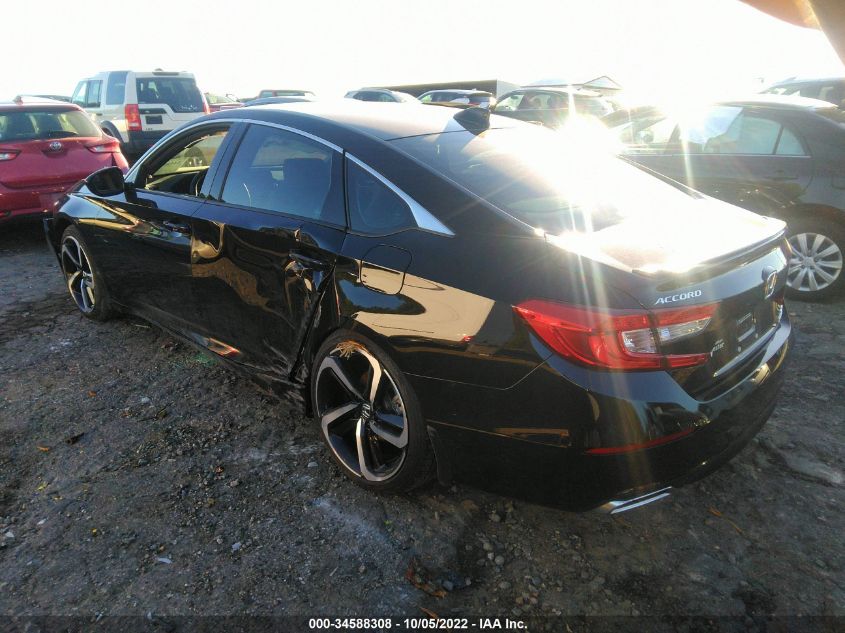 2022 HONDA ACCORD SEDAN SPORT VIN: 1HGCV2F38NA007244