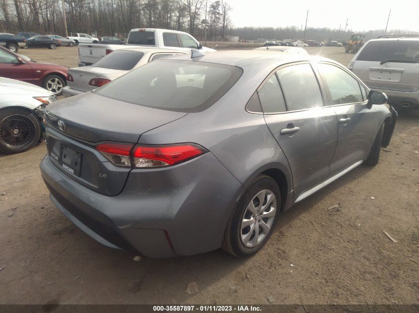 2021 TOYOTA COROLLA LE VIN: 5YFEPMAE1MP258249