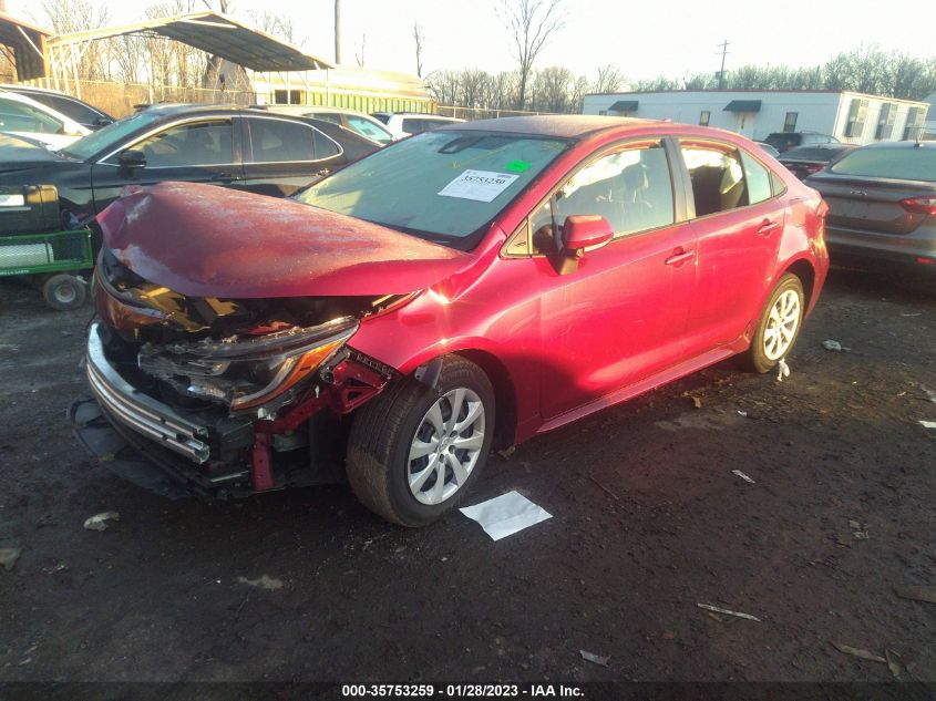 2022 TOYOTA COROLLA LE VIN: JTDEPMAE9NJ201674