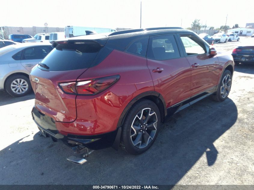 2022 CHEVROLET BLAZER RS VIN: 3GNKBERS9NS130144
