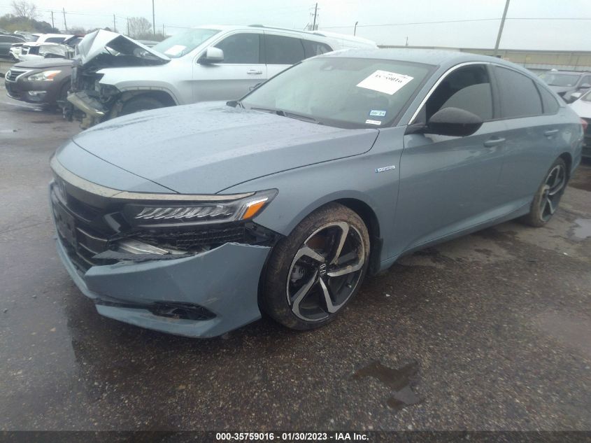 2022 HONDA ACCORD HYBRID SPORT VIN: 1HGCV3F27NA026008