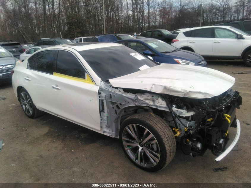 2022 INFINITI Q50 SENSORY VIN: JN1EV7CR4NM341995