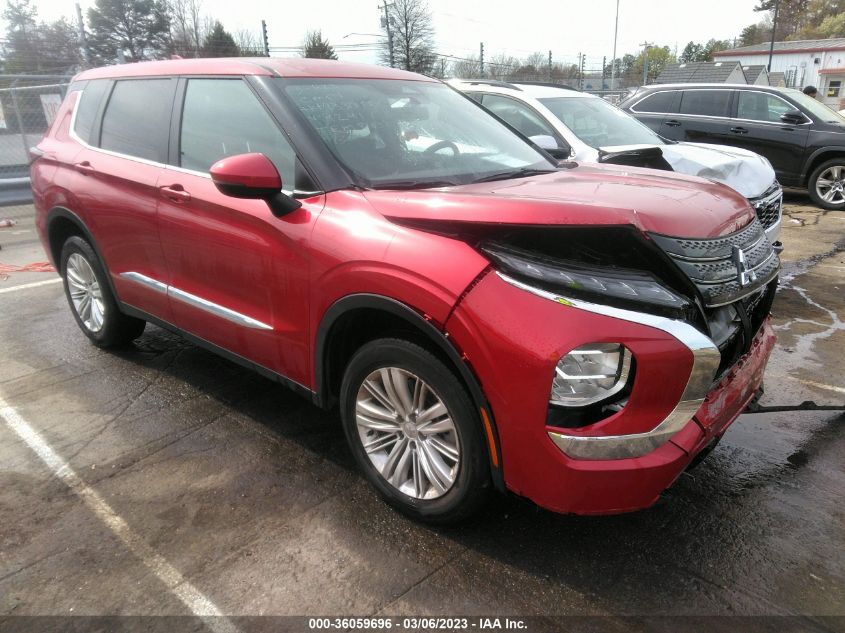2022 MITSUBISHI OUTLANDER ES VIN: JA4J3TA87NZ019241
