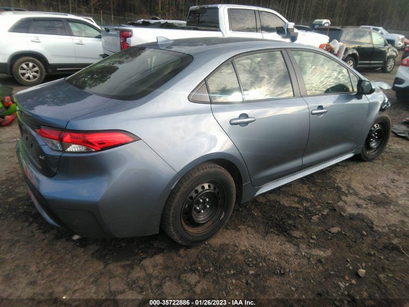 2022 TOYOTA COROLLA LE VIN: JTDEPMAE6NJ193937