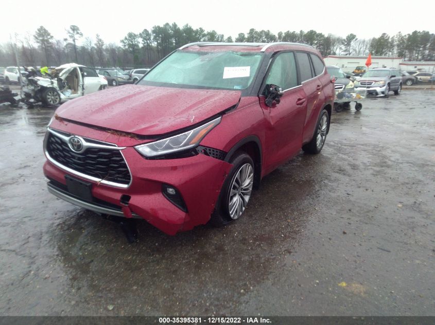 2021 TOYOTA HIGHLANDER PLATINUM VIN: 5TDFZRBH1MS073064
