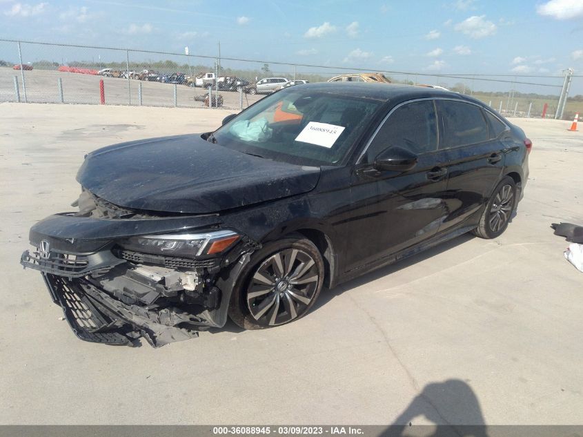 2022 HONDA CIVIC SEDAN EX VIN: JHMFE1F77NX003013