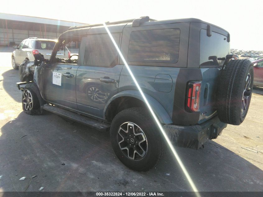 2022 FORD BRONCO BASE/BIG BEND VIN: 1FMEE5DP4NLB60752