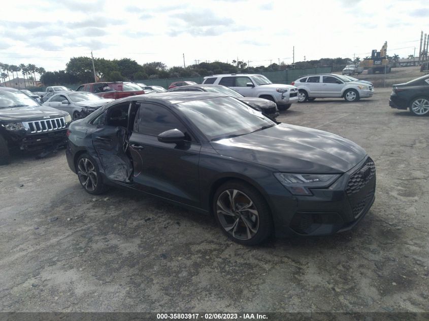 2022 AUDI A3 SEDAN PREMIUM VIN: WAUGUDGY2NA098758