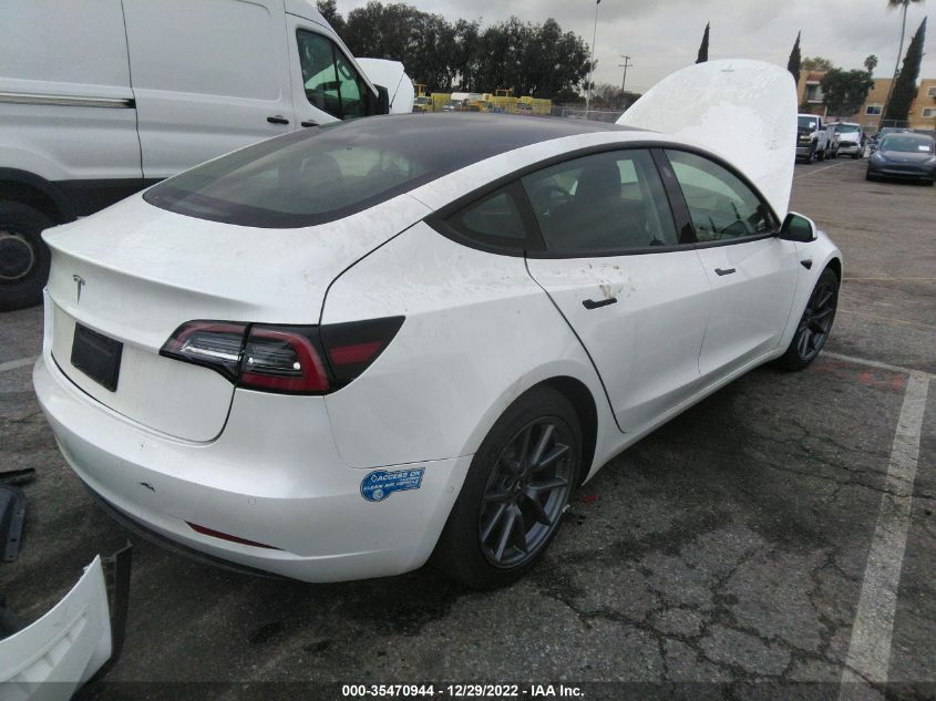 2021 TESLA MODEL 3 STANDARD RANGE PLUS VIN: 5YJ3E1EA8MF961510