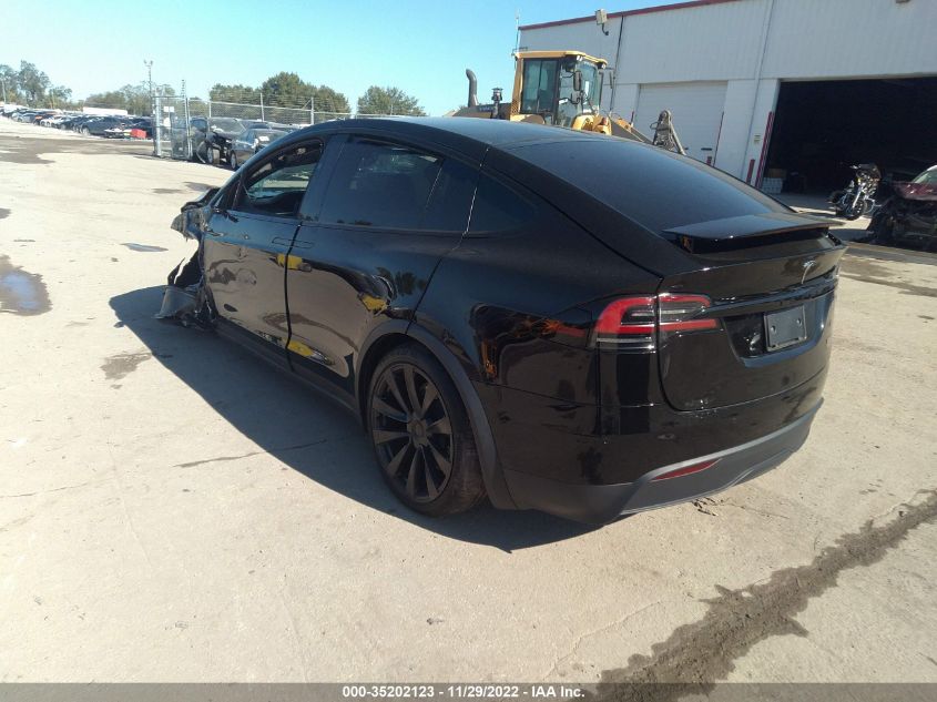 2022 TESLA MODEL X PLAID VIN: 7SAXCBE6XNF339875