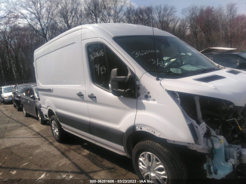 2022 FORD TRANSIT CARGO VAN VIN: 1FTBR1C88NKA43387